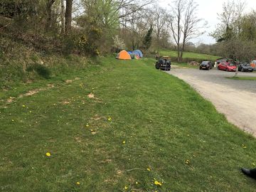 Two-man tent pitches less than one minute from the pub (added by manager 18 oct 2016)