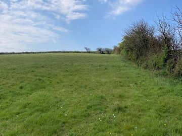 North boundary of efford down campsite (added by manager 29 apr 2021)