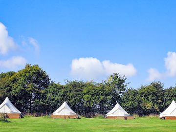 Bell tent exteriors (added by manager 13 sep 2022)
