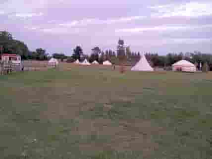 View of the camping field
