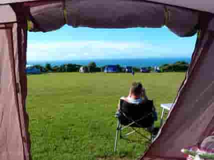 Sea views from couples and families with teens' camping field (added by manager 15 Feb 2018)
