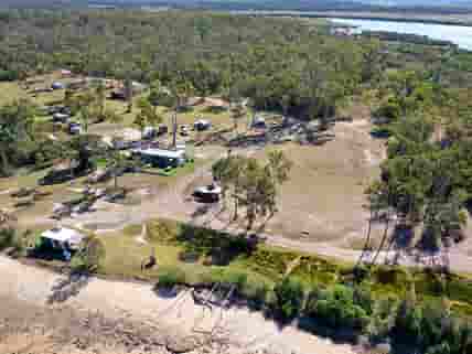 Aerial view of the campground