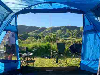 Visitor image of the view from their tent