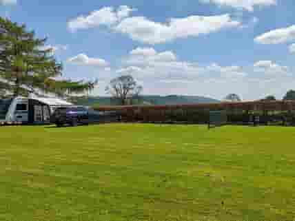 Large pitches with views of the Dovedale Valley