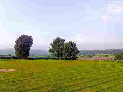 Grass pitches with spectacular views