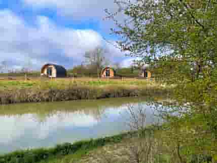 Pods overlooking the Grand Union Canal