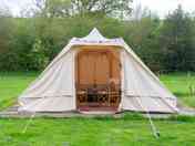 Bell tent on its pitch (added by manager 27 Jun 2023)