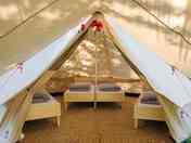 Our fully equipped Bell family tent with electricity and terrace table and chairs (added by manager 16 Oct 2023)