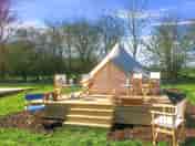 Exterior of the bell tent (added by manager 13 Sep 2022)