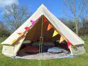 Bell tent in its own private meadow (added by manager 03 May 2021)