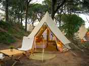 Bell tent with outdoor seating (added by manager 02 Jan 2024)