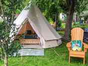 Bell tent from outside (added by manager 27 Oct 2022)
