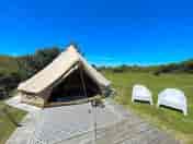 Bell Tent exterior view facing West (added by manager 03 Jul 2022)