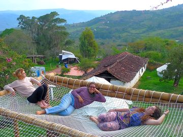Relaxing in the sky hammock (added by manager 06 Jun 2019)