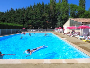The outdoor pool