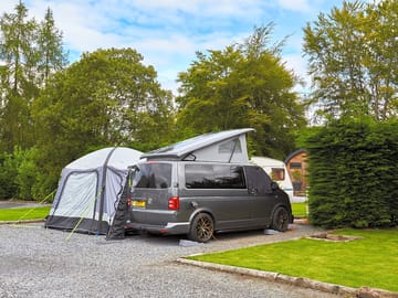 Fully-serviced hardstanding touring pitch