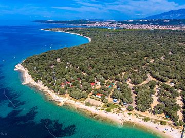 Camp Straško beach is among the most beautiful beaches on the island of Pag and it spreads over 2000