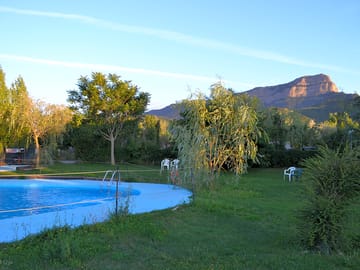 View of Mount Oroel from the pool (added by manager 08 Oct 2017)
