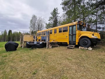 Our converted American school bus in Finnish Lapland (added by manager 03 Jun 2022)