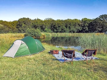 Visitor image of their beautiful pitch by the lake