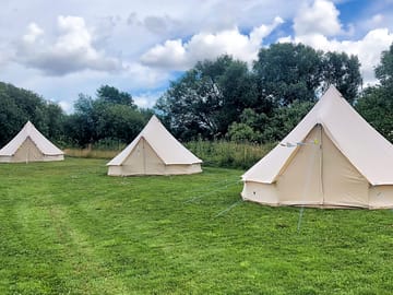 Fully furnished bell tents