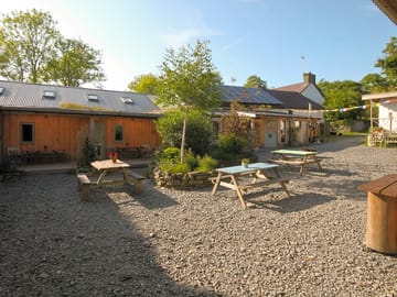 Lodges from courtyard