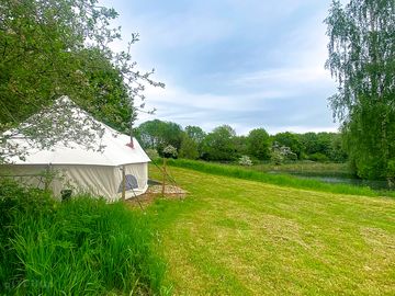 Secluded site with entire site for our bell tent (added by manager 31 May 2023)
