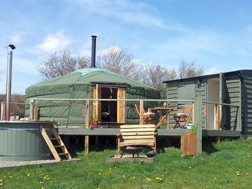 Yurt with private facilities and hot tub (added by manager 15 Apr 2019)