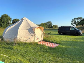 Bell tent from outside (added by christopher_e155923 19 Jul 2021)