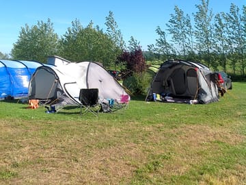 Camping with friends, plenty of space available