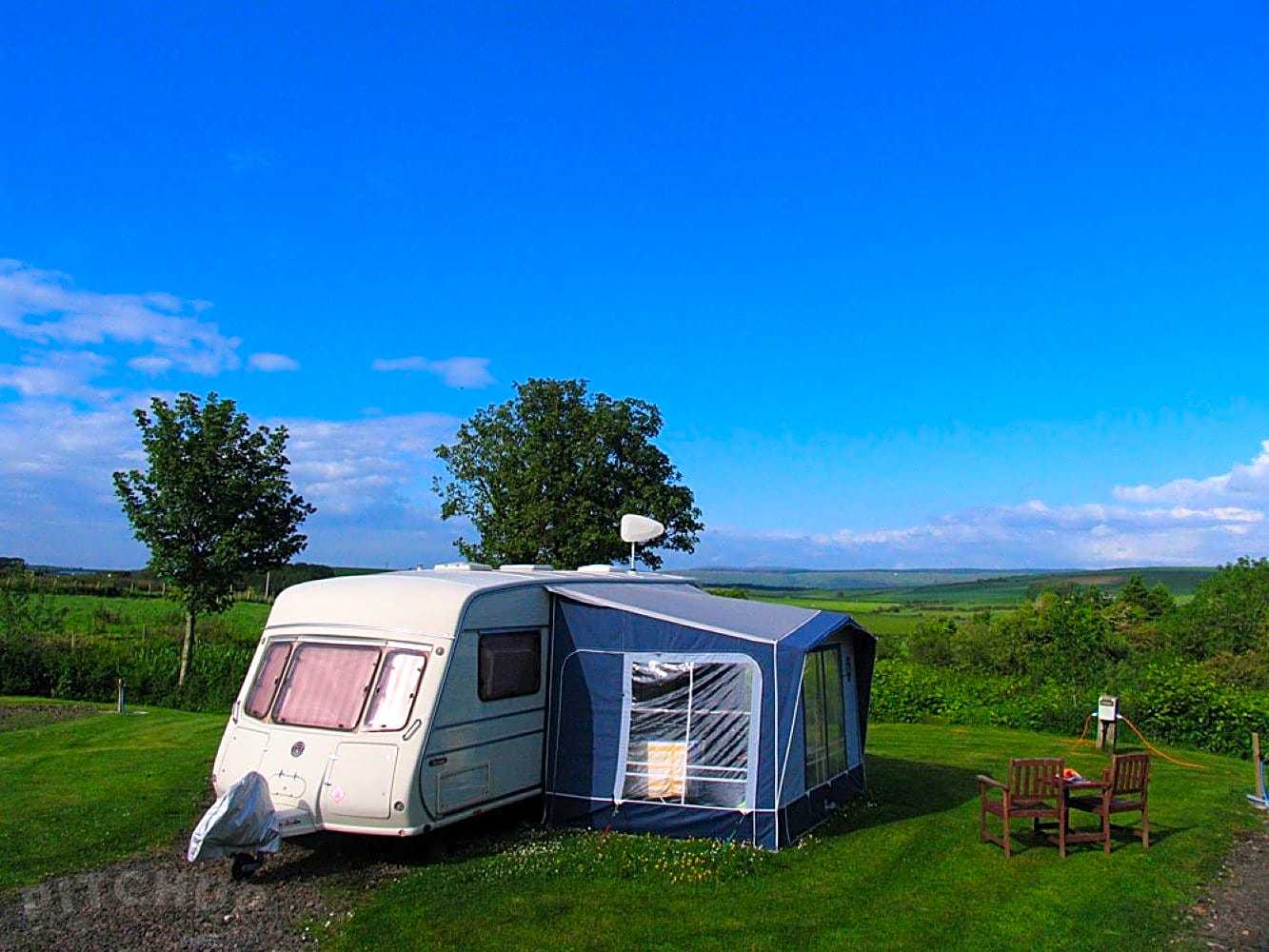 You can always expand your living space once pitched up on a campsite by adding an awning. 