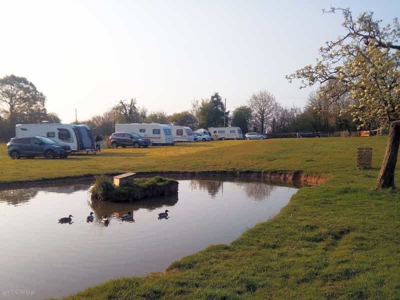 Caravan pitches with a view in Herefordshire