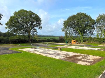 Hardstanding pitch with views