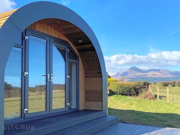 Microlodge with mountain view