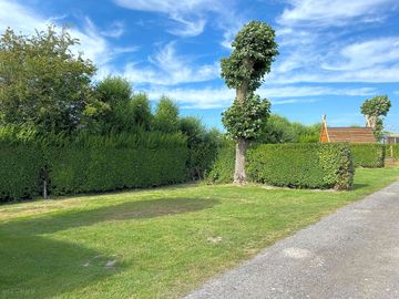 Pitches marked by hedges