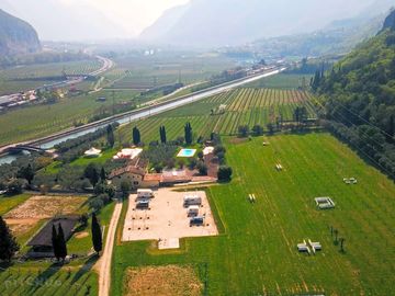 Aerial shot of the site