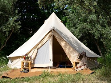 Bell tent exterior
