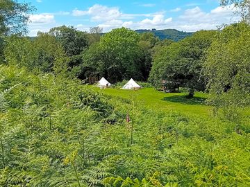 View from walkway from camp field