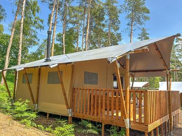 Exterior of the safari tent