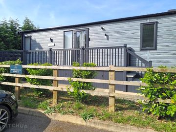 Allocated parking in front of the lodge