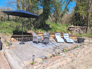 Private patio area