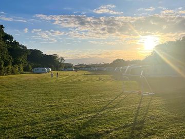 View of campsite from the right of entrance