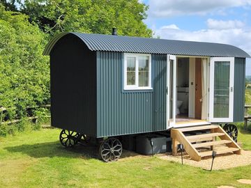 Shepherd's hut exterior