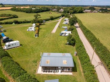 Aerial view of the site