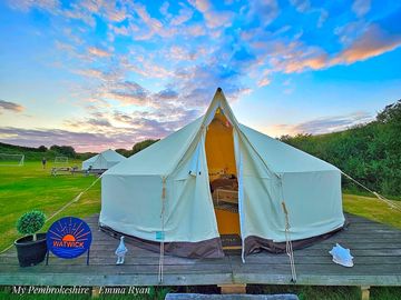 External photograph of our watwick tent