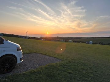 Sunset view from site