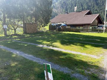 Partially shaded and serviced pitches