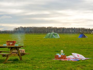 View across the camping field