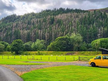 Gravel and grass pitches available