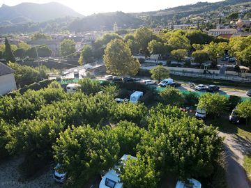 Aerial view of the site